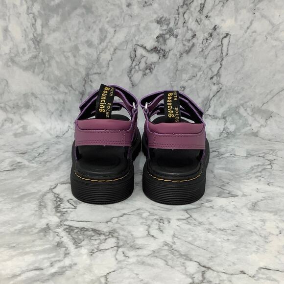Dr. Martens Girl's Sz 5M Muted Purple Klaire Leather Sandals Ankle Strap K10-7 - Picture 5 of 10